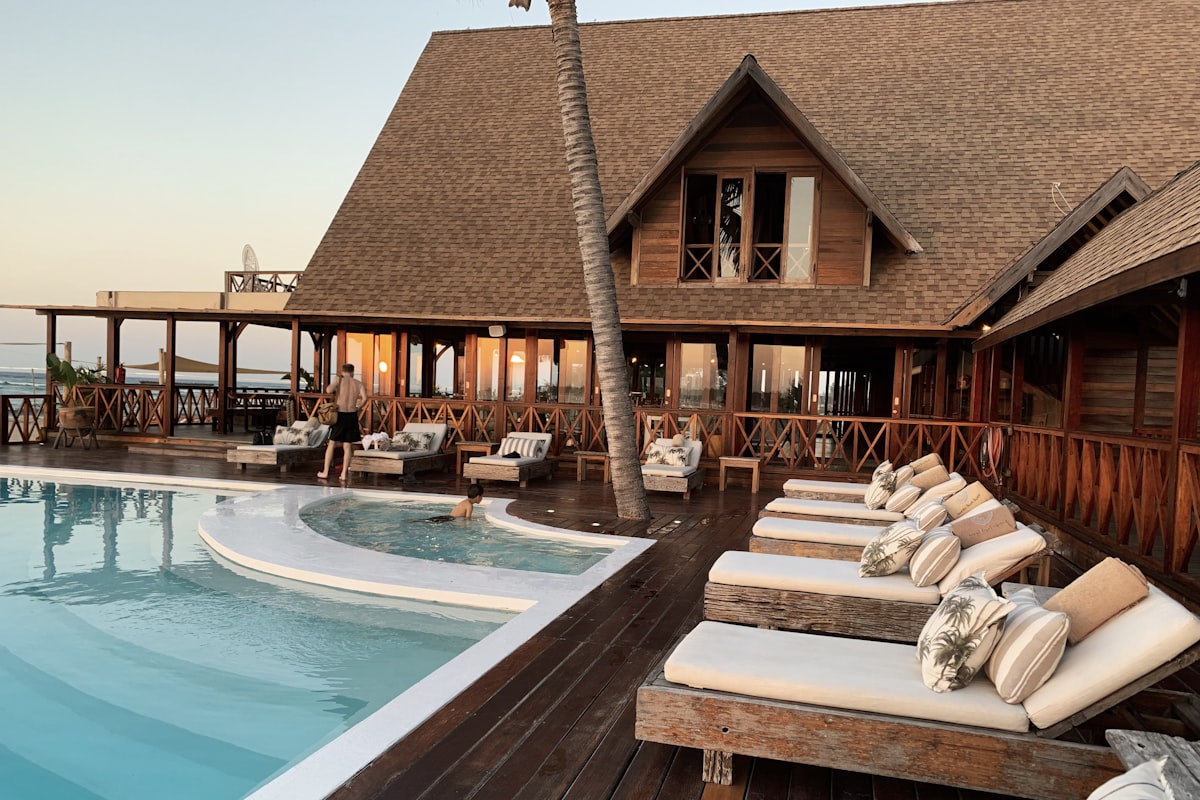 Hotel room with ocean view