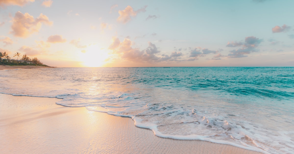 Tropical beach with clear water